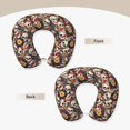 thumbnail image 3 of KLL rock Skull record artist Pattern Memory Foam Cervical Neck Pillow Versatile U-Shaped Pillows for Home/Office/Camping/Travelling/Soft Washable Cover, 3 of 8