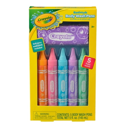 Crayola Bathtub Body Wash Pens Set, 6 pieces - Walmart.com