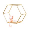 thumbnail image 3 of Estante De Almacenamiento De Pared Estante Hexagonal Decorativo Organizador De Pared Redondo De Uso General Estante Flotante Que Ahorra Espacio Durable Para Dormitorio De Estudio Vogacara HA027446-01, 3 of 6