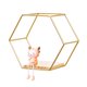 thumbnail image 3 of Estante De Almacenamiento De Pared Estante Hexagonal Decorativo Organizador De Pared Redondo De Uso General Estante Flotante Que Ahorra Espacio Durable Para Dormitorio De Estudio Serendint HA027446-01, 3 of 6