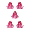 thumbnail image 3 of kurtrusly Soft And Comfortable Silk Scarf For Women Stylish Floral Print Convenient And Practical Lightweight rose red 5Set, 3 of 6