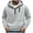 Gray, variant on Men's Lightweight Full Zip Hoodie, Breathable Nylon & Spandex Blend Long Sleeve Jacket for Summer, Comfortable Athletic Pullover for Outdoor Activities