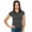 Charcoal, variant on True Rock Jr Women's Plain Crew Drop Tail T-Shirt (Charcoal, Medium)