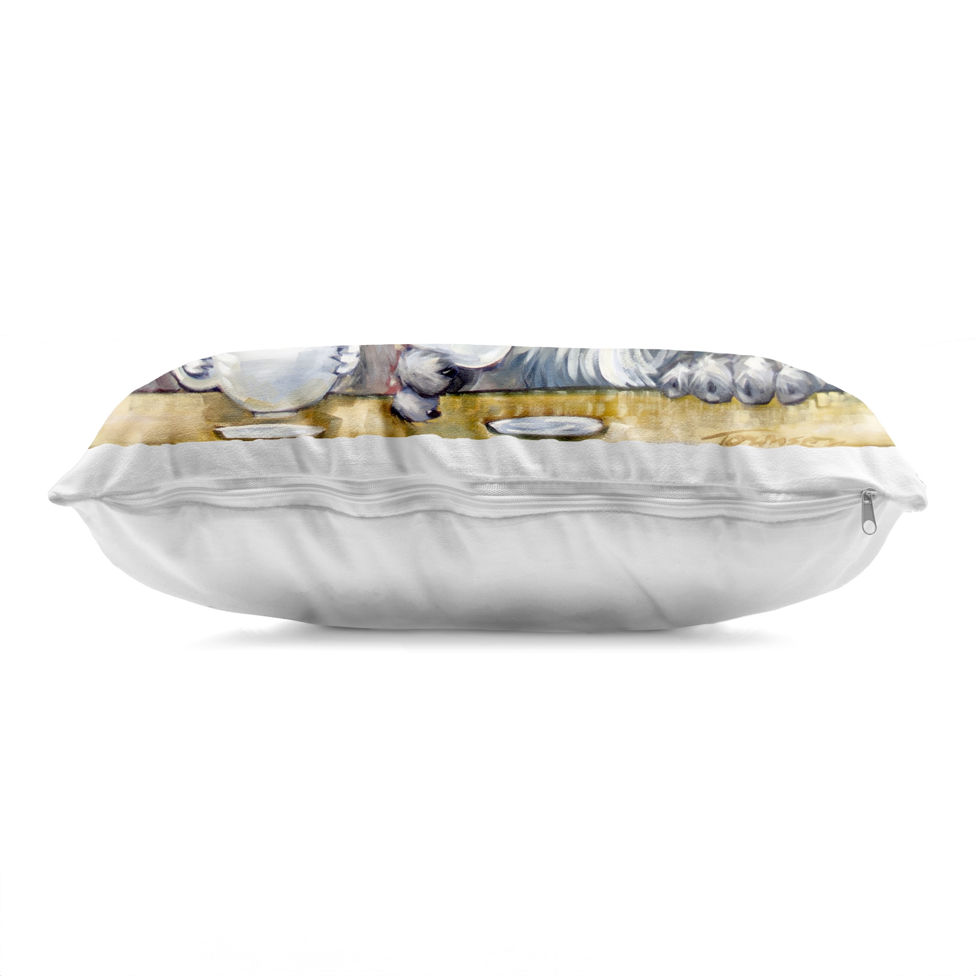 Stupell Industries Pets Wired At The Cafe Decorative Printed Throw Pillow, design by CR Townsend, 14 x 7 x 20