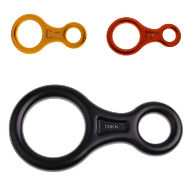3 Piezas de Aleación de Aluminio de Resistencia 35KN 8 Escalada en Roca Dispositivo de Aseguramiento de Rappel shamjiam Escalada Figura 8 Descender