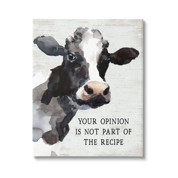 Stupell Industries Funny Country Kitchen Phrase Animals & Insects Painting Gallery Wrapped Canvas Print Wall Art, 16 x 20