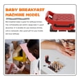 thumbnail image 4 of KAKOWELY Mini máquina para hacer desayuno, mini waflera de plástico, suministros de cocina para casa de muñecas, 4 of 5