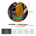 thumbnail image 4 of Lsque Scooby-Doo Pattern Ceramic Decorative Plate Decorative Plates with Display Stand Personalized Porcelain Plate Ceramic Ornaments for Wall Hanging Decoration-7in, 4 of 6
