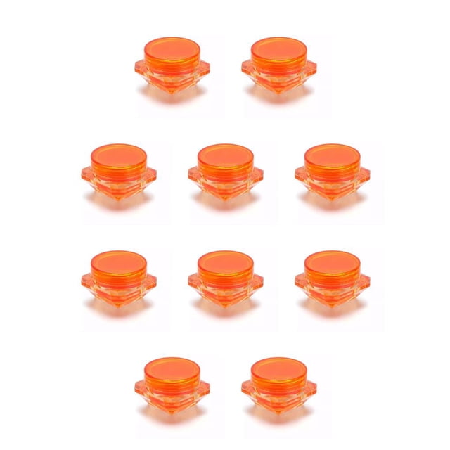 Matsuzay Herramientas de perforación de arcilla con pegamento para pintura con estuche de almacenamiento, artesanías de bricolaje ligeras, naranja botellas de color 5 piezas 10piezas