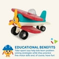 thumbnail image 4 of Battat Take-Apart Airplane Construction Toy with 22 Pieces, Toddler and Preschool Toys, 4 of 7