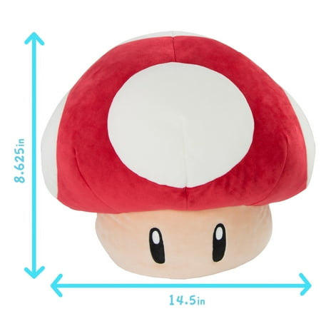 Club Mocchi- Mocchi- Super Mario Mushroom Mega 15 inch Plush