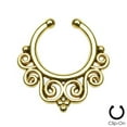 thumbnail image 2 of Non-Piercing Septum Nose Hanger with Tribal Swirls adjustable size, 2 of 3