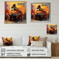 thumbnail image 4 of Designart "Fusion of Phonographs" Music Floater Framed Canvas Art Print, 4 of 7