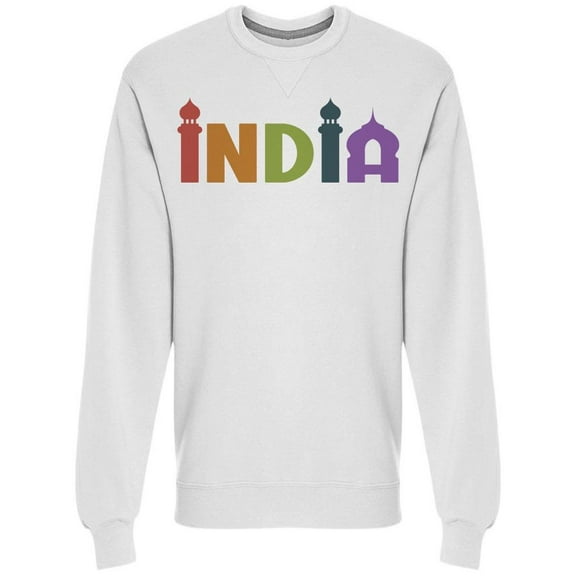 India Lettering Country Sweatshirt Men's -Image by Shutterstock