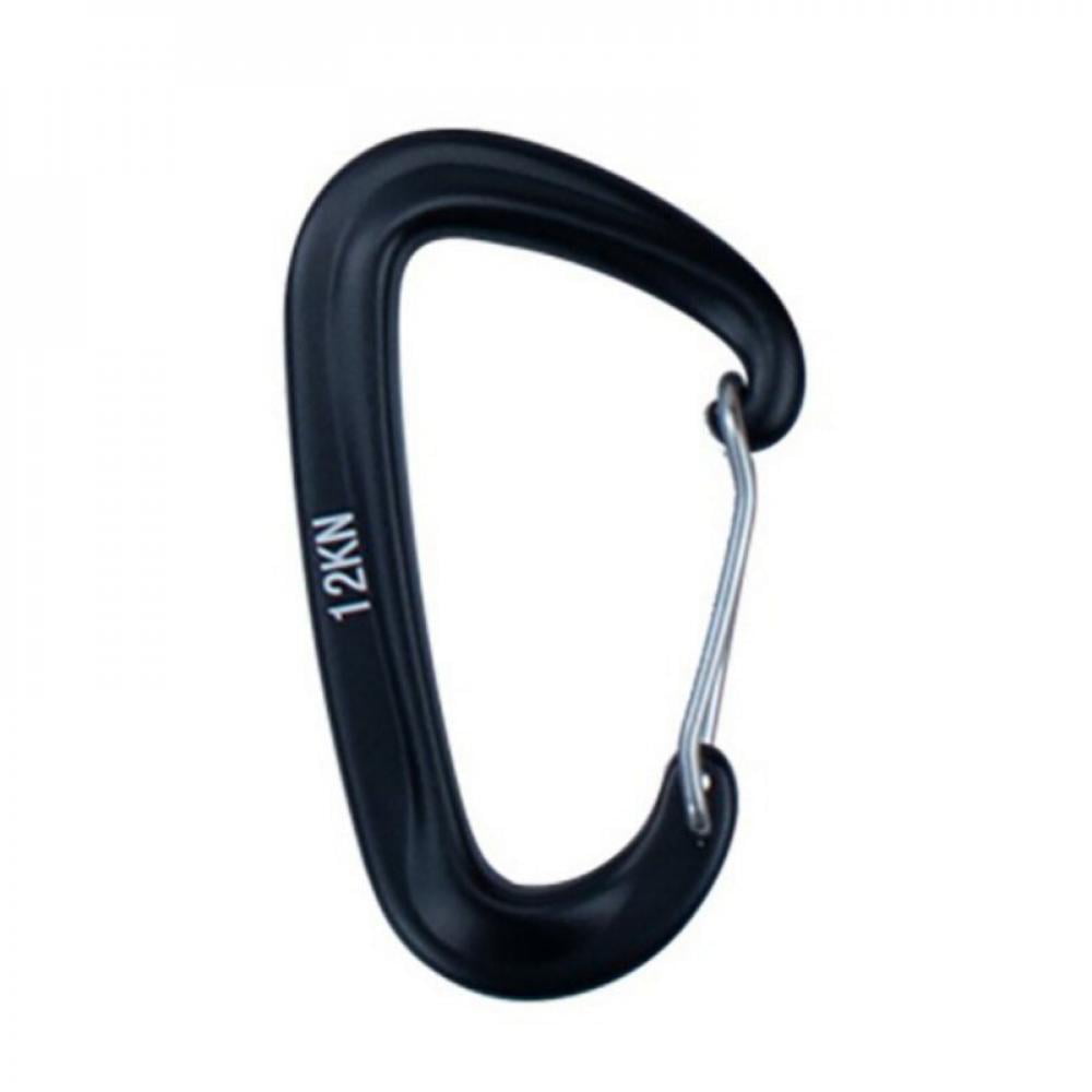 MagiDeal Outdoor Hiking High Strength Nylon Webbing Double Ended Triangular Carabiner Clip Spring Snap Hook