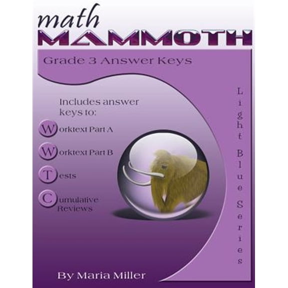 Pre-Owned Math Mammoth Grade 3 Answer Keys (Paperback) 1942715528 9781942715528