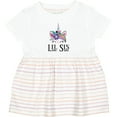 thumbnail image 3 of Inktastic Little Sister Unicorn Lil Sis Girls Baby Dress, 3 of 5