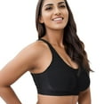 thumbnail image 1 of AWZXDE Women Comfort Back Support Plus Size Shiny Sleeveless Tank Top Wireless High Support Bra For Shaping Black, 1 of 6