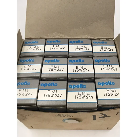 PRIME- Apollo Eml Projection Lamp 24V 175W T4 G5.3 Clear Light Bulb