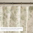 thumbnail image 3 of Cotton Blend Floral Print Shower Curtain by Comfort Canopy, 72" x 72", Sage Vintage, 3 of 5