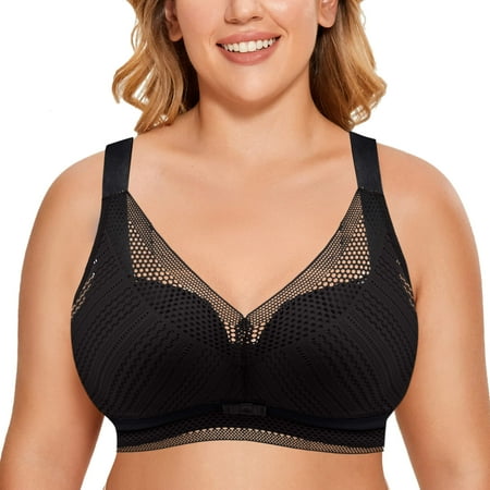 

zuwimk Bras For Women Push Up Women s Bras Molded Cup Seamfree Bralette Black 34/75B