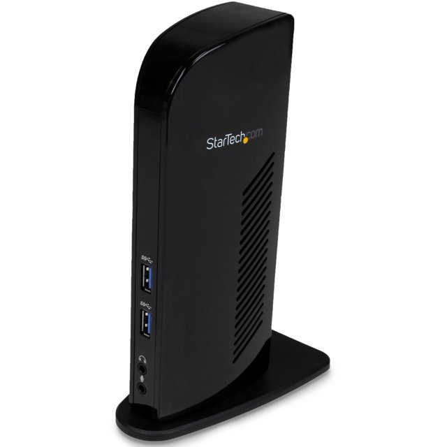 StarTech.com USB 3.0 Docking Station, Compatible with Windows / macOS, Supports Dual Displays, HDMI and DVI, DVI to VGA Adapter Included, USB3SDOCKHD