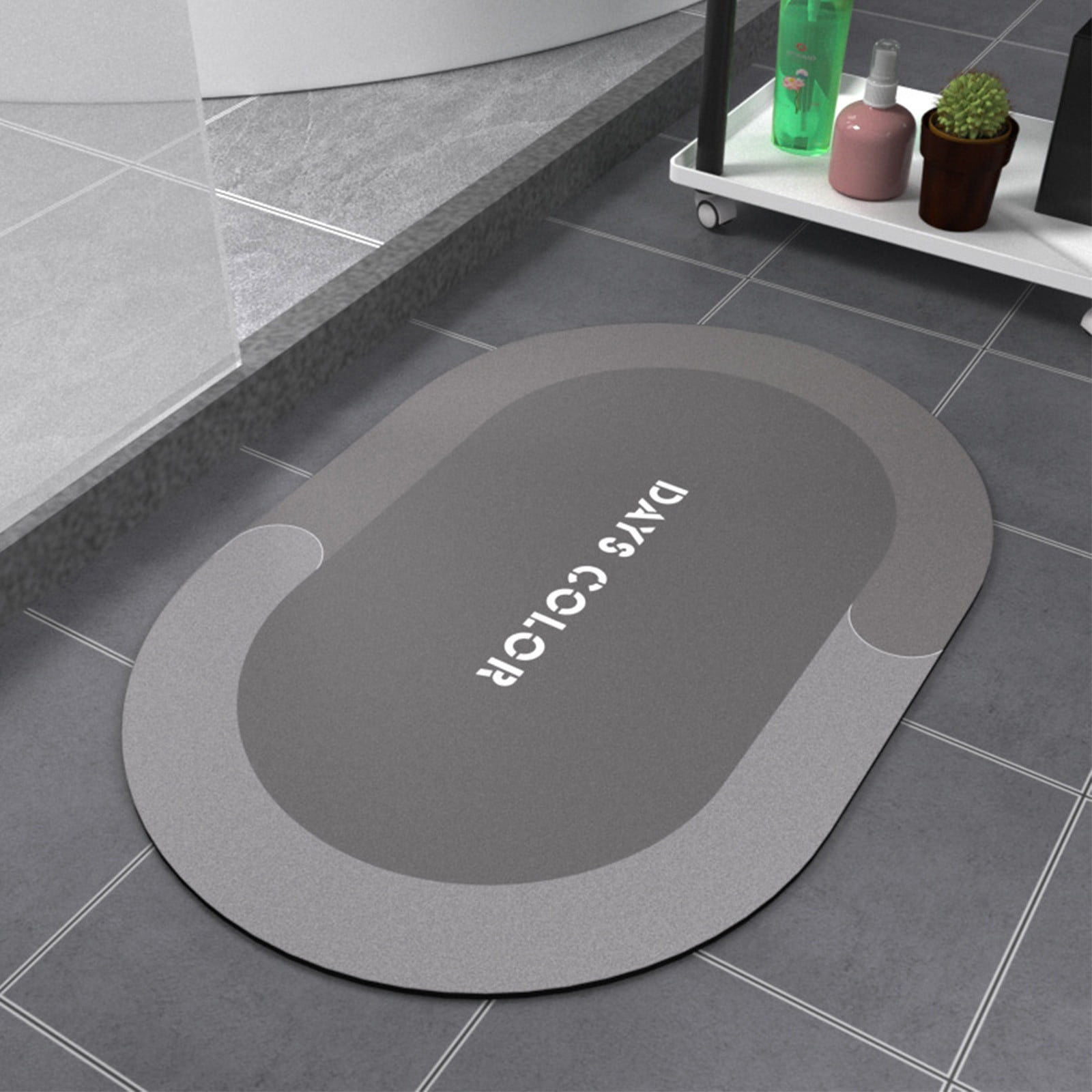 Generic Water Absorbing Bath Mat - Waterproof Bathroom Mat - Rubber Mats for Bathroom - Self Drying Bathroom Mat - Home Bath Mat Super Absorbent - Bathroom Rugs - Bath Mat Quick Dry