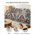 thumbnail image 4 of Boho Colorful Couch Cover for 2 Cushion Couch, Ethnic Modern Geometric Abstract Art Washable Love Seat Sofa Covers Slipcover, Throw Sofa Covers for Pets, Furniture Protector 71"x102", 4 of 9