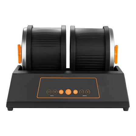 KFFKFF 8 lbs Rock Tumbler Kit with 4 Speed Options, 9-Day Timer, Double Barrel Design, and Power Adapter - Ideal for Stone Polishing for All Ages