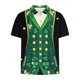 thumbnail image 4 of Camisa Casual Impresa de los Hombres, Top de Solapa de Manga Corta en Tela de Malla Ligera para Uso Al Aire Libre Y Diario, Blusa de Suéter Elegante, 4 of 8