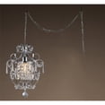 thumbnail image 3 of Warehouse of Tiffany Cynthia 1-light Crystal 11-inch Chrome Swag Lamp, 3 of 5