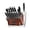Sliver&Black, variant on Klaus Meyer 19-Piece Knife Set, High Carbon German Stainless Steel (Stahl), Full-Tang Handles, Kitchen Knife Block Set with Sharpener-Black