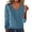 Blue, variant on Women's Loose Fit V-Neck Long Sleeve Knit Sweater, Casual Pullover Top for Fall and Winter, Fashion Tunic Blouse
