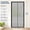 Black, variant on Adjustable Magnetic Screen Door, Fits Doors 46"-50" Wide x 81"-83" High, Strengthened Fiberglass Mesh with Full Frame Hook & Loop Strip, Black