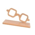 thumbnail image 2 of Madera anteojos de lentes de lentejuelas Organizador de gafas cuadradas/redondas/ovales decoración del modelo de gafas decorativas para escritorio de Cuadrado, 2 of 10