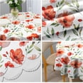thumbnail image 6 of Round Tablecloth Floral Tablecloths 60 Inch Table Cover Wrinkle-Free Table Cloths for Home Kitchen Decor for Dining Buffet Parties and Camping Patio Indoor Outdoor, 6 of 6