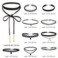 thumbnail image 4 of 10 Pièces Collier Choker Noir Classique Velours Stretch Gothique Tatouage Collier, 4 of 4