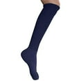 thumbnail image 6 of MDR Women's Extra Long & Heavy Slouch Cotton Wear at any Length Socks Made in USA 2 Pair Size 9 to 11 (2 Navy ), 6 of 8