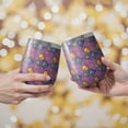 thumbnail image 2 of Halloween Pattern 12oz Stainless Steel Insulated Wine Tumbler with Lid and Straw – Double Wall Vacuum Mug for Hot & Cold Drinks, 304 Steel Interior, Sweat-Free Design. Trick or Treat !, 2 of 5