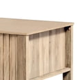 thumbnail image 3 of Hay Coffee Table- 47 Inch Rectangular Top- 2 Reeded Drawers- Beige, 3 of 9