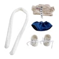thumbnail image 1 of Ropa de muñeca de peluche, de muñeca de niña, accesorios de fotografía de juego de simulación suaves y elegantes, ropa de muñeca, para muñecas, 1 of 9
