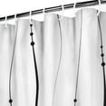 thumbnail image 4 of Black and White Striped Shower Curtain for Bathroom with Hooks, Shower Curtain Set 84 Inches Long, Bath Curtains Waterproof 72x84, 4 of 4