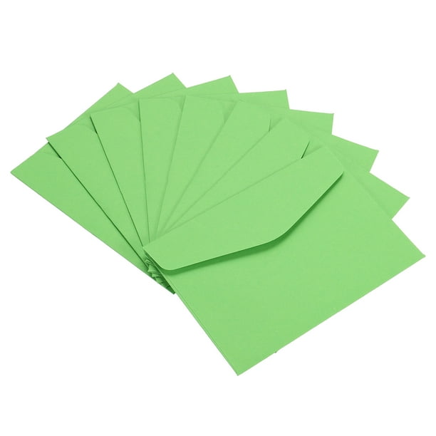 Mini Enveloppes 60 Paquet Papier Petit Outils Stockage Affaires  Porte-cartes pour Salutation Note FÃªte Vert