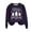 Purple, variant on WREESH Womens Fashion Christmas Sweatshirt Casual Crewneck Sweatshirt Print Pullover Loose Fit Long Sleeve Tops Christmas Top Loose Fitting Sweater Coffee