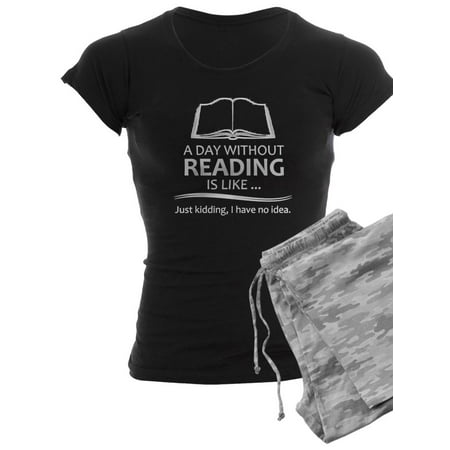 

CafePress - Book Lover Gifts A Day Without Reading Is Like.. - Women s Dark Pajamas