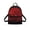 Black Bat Red Pattern, variant on Camouflage Deer Flag Print Travel Backpack Lightweight Mini Backpack for Outdoor Hiking, Polyester Front Pocket Casual Back Pack