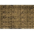 thumbnail image 1 of Ahgly Company Indoor Rectangle Abstract Brown Modern Area Rugs, 5' x 8', 1 of 4