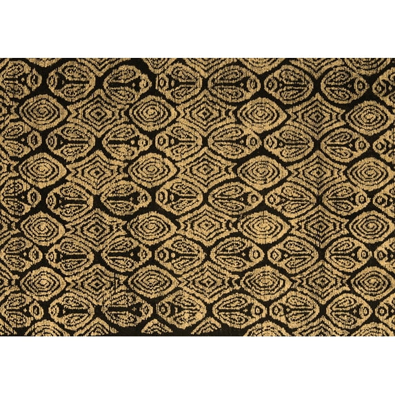 Ahgly Company Indoor Rectangle Abstract Brown Modern Area Rugs, 5' x 8'