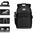 thumbnail image 2 of Mosiso 15.6 16 inch Laptop Backpack for Women Girls Business College School Travel Casual Daypack Bag with Luggage Strap & USB Charging Port, Black, 2 of 6