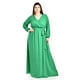 thumbnail image 5 of Vestido elegante de manga larga Roman Fashion /Tallas Extras, 2009 (Verde kelly) verde 38, 5 of 6